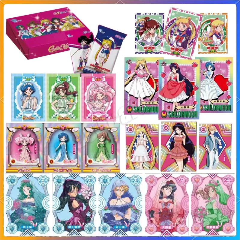 New Style Sailor Moons Card Limited Sale ACG Goddess Story Beautiful and Lovely Anime Goddes Wife Card Blind Box Collection Gift