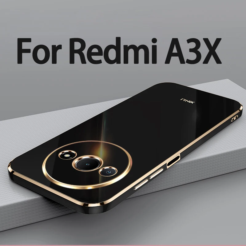 

Чехол для Redmi A3X, мягкий чехол из ТПУ, защитный чехол для камеры от отпечатков пальцев для Xiaomi Redmi A3X