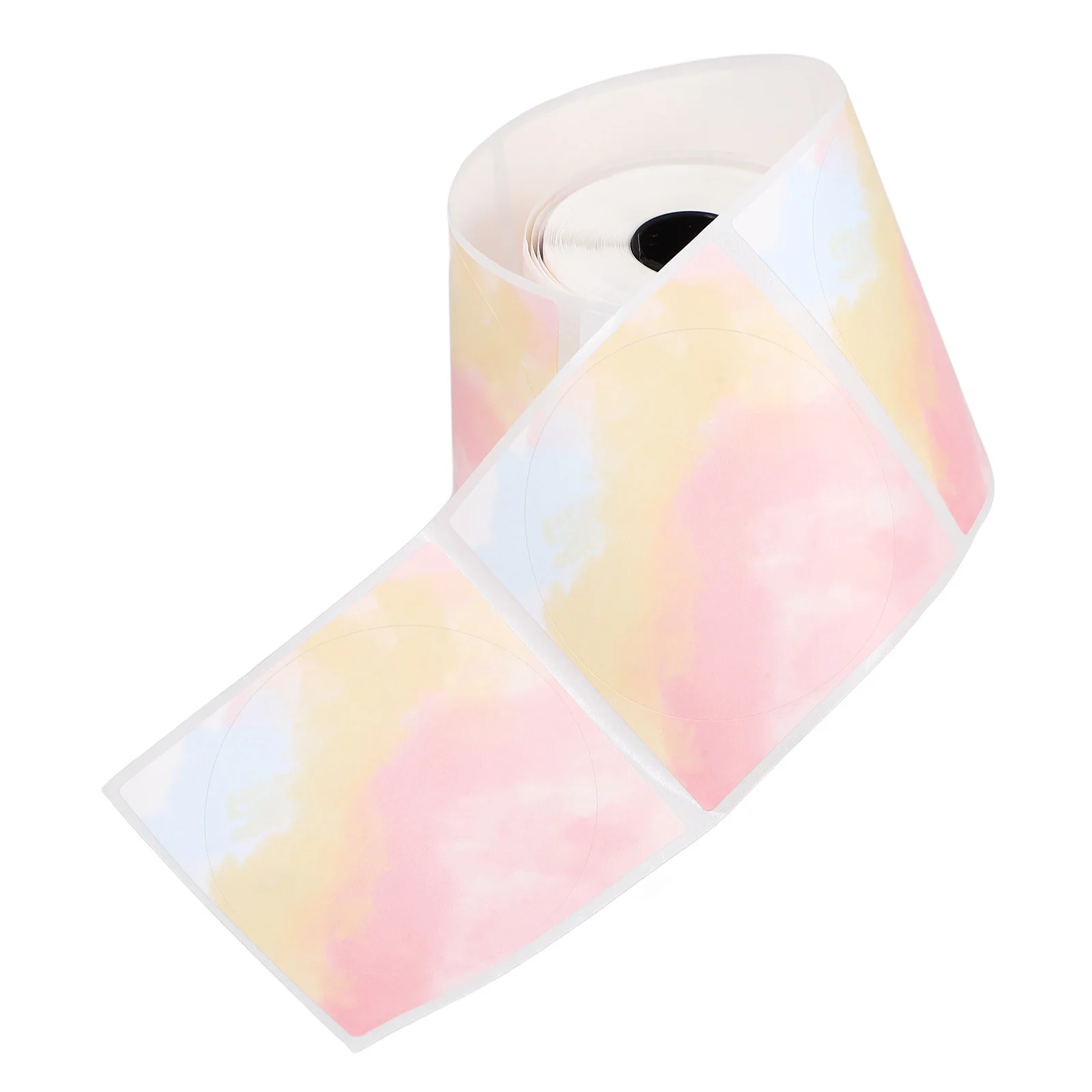 1 Rol Label Termal Warna Gradasi Label Alamat Pengiriman Transparan untuk Stiker Label Harga