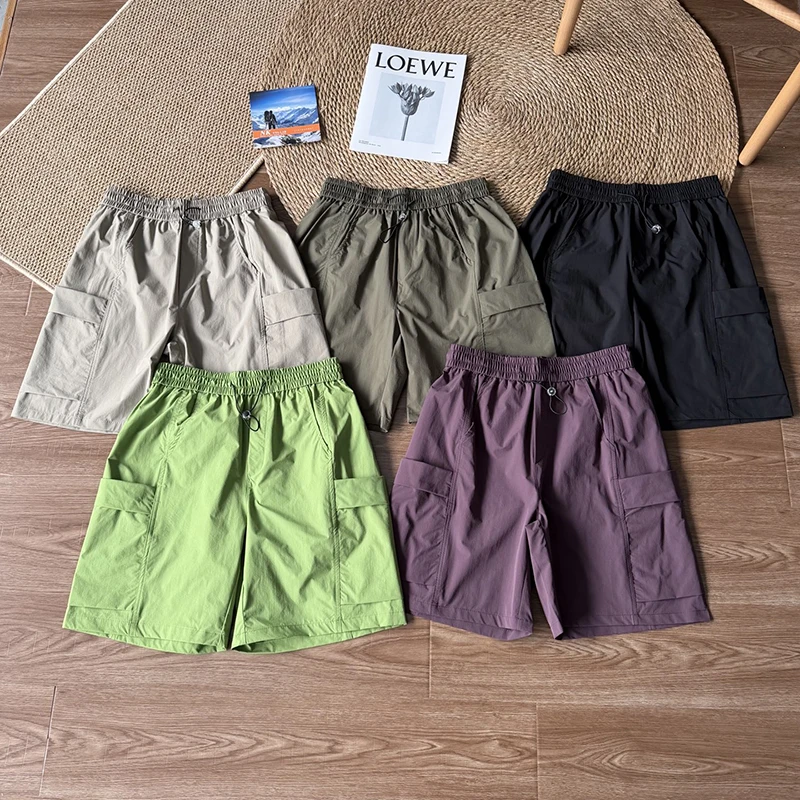 Unisex Techwear Cargo Shorts Outdoor 3D Cut Functional Casual Short Pants Lightweight Breathable Summer Safari Streetwear