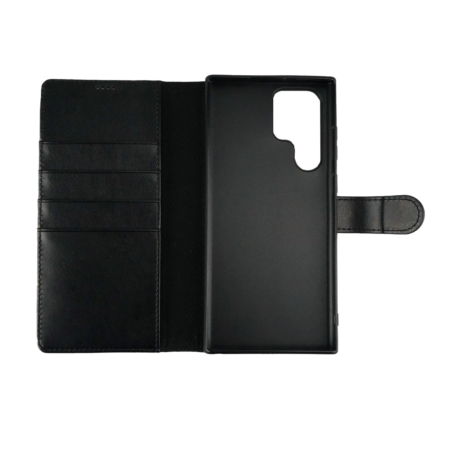Hot-selling PU flip leather case for Samsung S23+/S23 Ultra, with left and right flip stand, wallet, and phone protector.