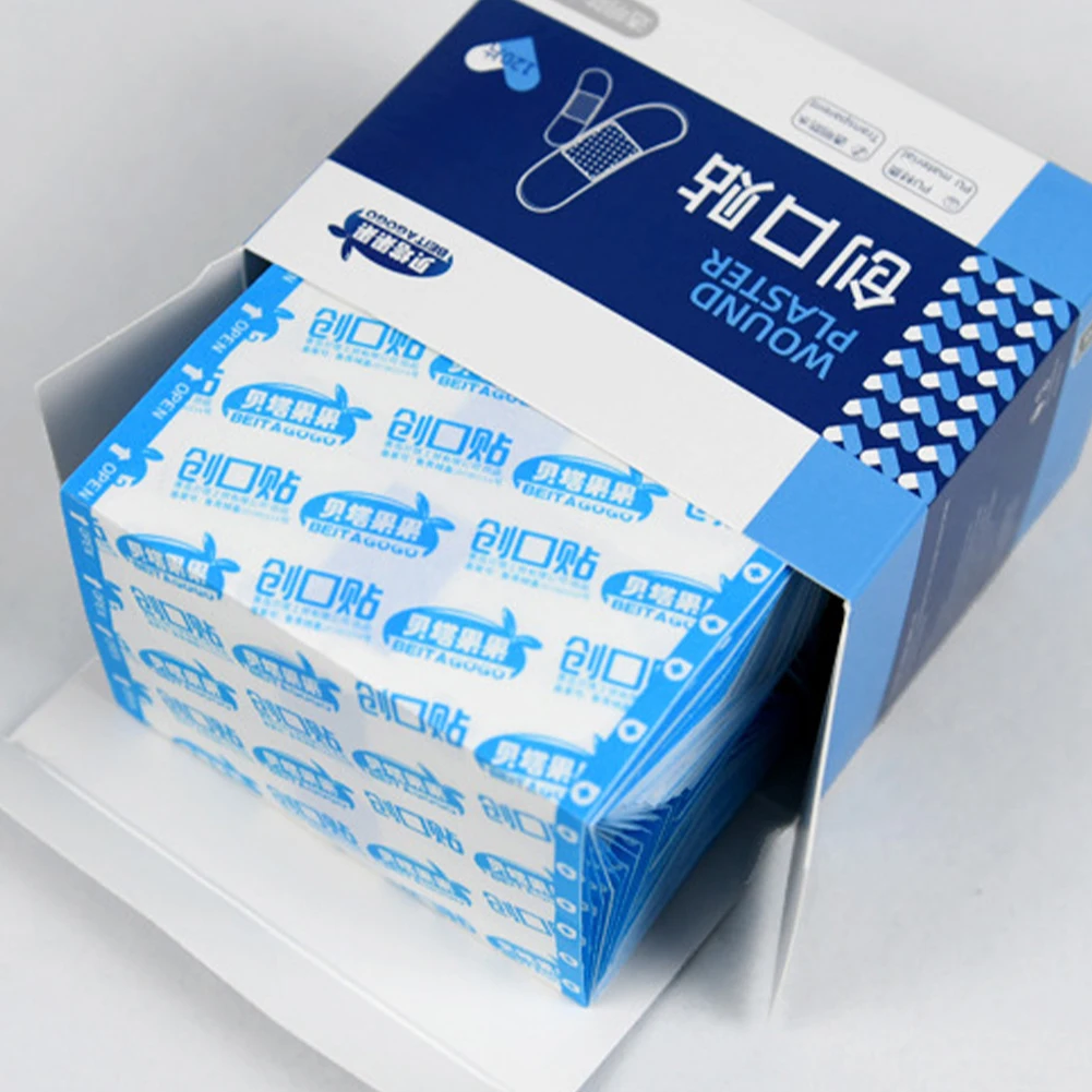 50/120Pcs โปร่งใสกาวแผลพลาสเตอร์กันน้ํา Medical Anti-แบคทีเรีย Band Aid ผ้าพันแผล Home Travel First Aid Kit