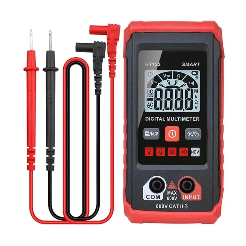 Digital Multimeter 2000 Counts Volt Meter Dc/Ac Voltage Tester Battery Voltage Tester Auto-Ranging Contactless Voltage Detection