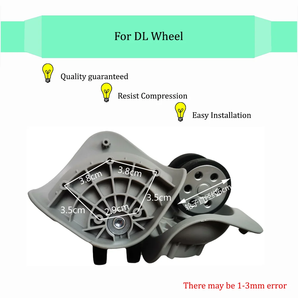 Suitable For DL-191B Universal Wheel Trolley Case Wheel Replacement Luggage Pulley Sliding Casters Slient Wear-resistant Repair