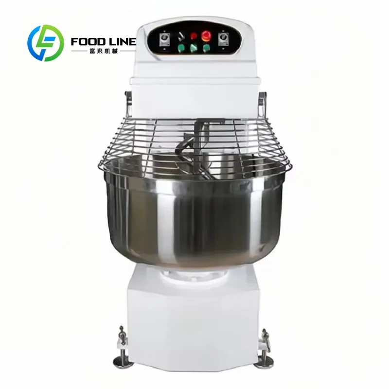 All Purpose Spiral Dough Mixer for Bread Pizza Pasta Cookie Dual Speed Stainless Steel Construction Custom