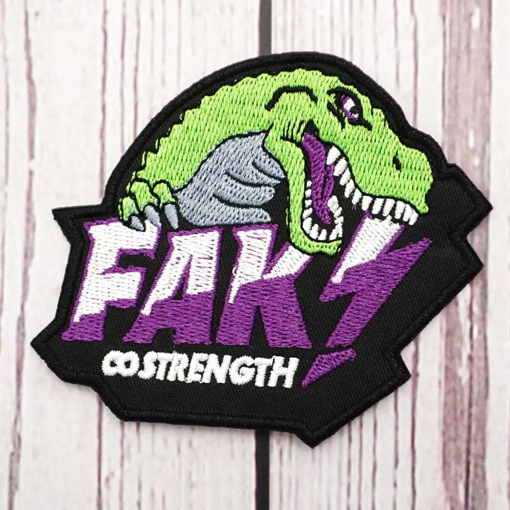 FAK Infinite Strength embroidery patch Hook & Loop Sew on Embroidery Military Badge