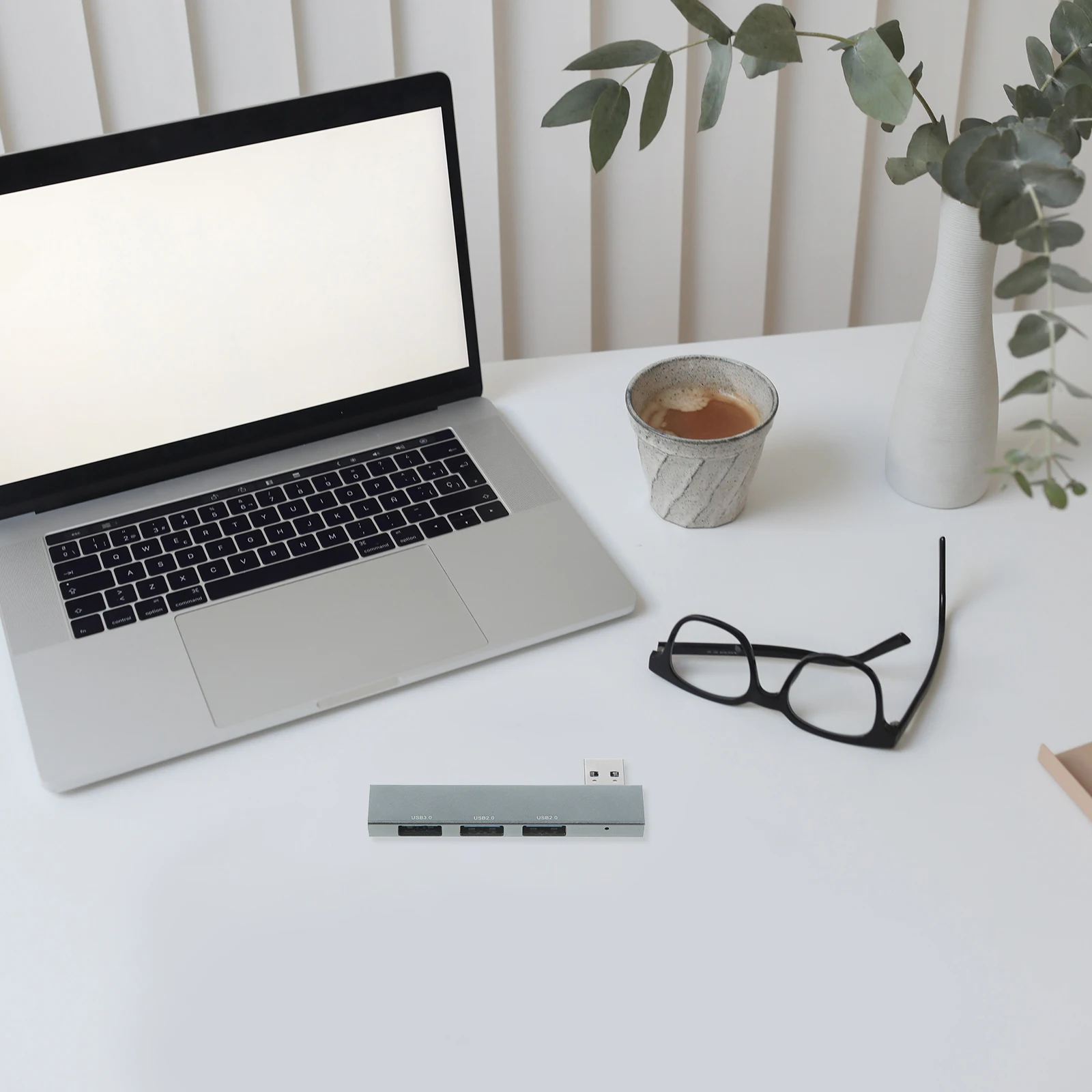 

3-Port Compact Splitter For Laptop Multi Port Adapter Usb 3.0 Hub Multiple Devices Compatible Durable Design Work Use Hub