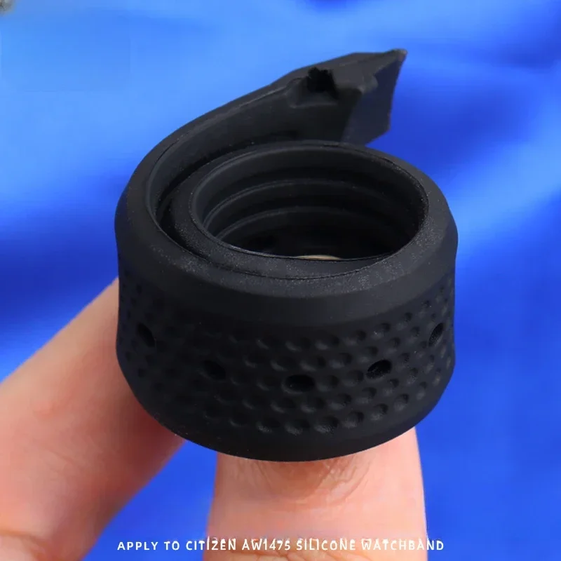 Для Citizen Aw1475 1476 1477 Ca4154 4155 дуговой вогнутый интерфейс силиконовый 24 мм водонепроницаемый мужской уличный безопасный черный ремешок для часов