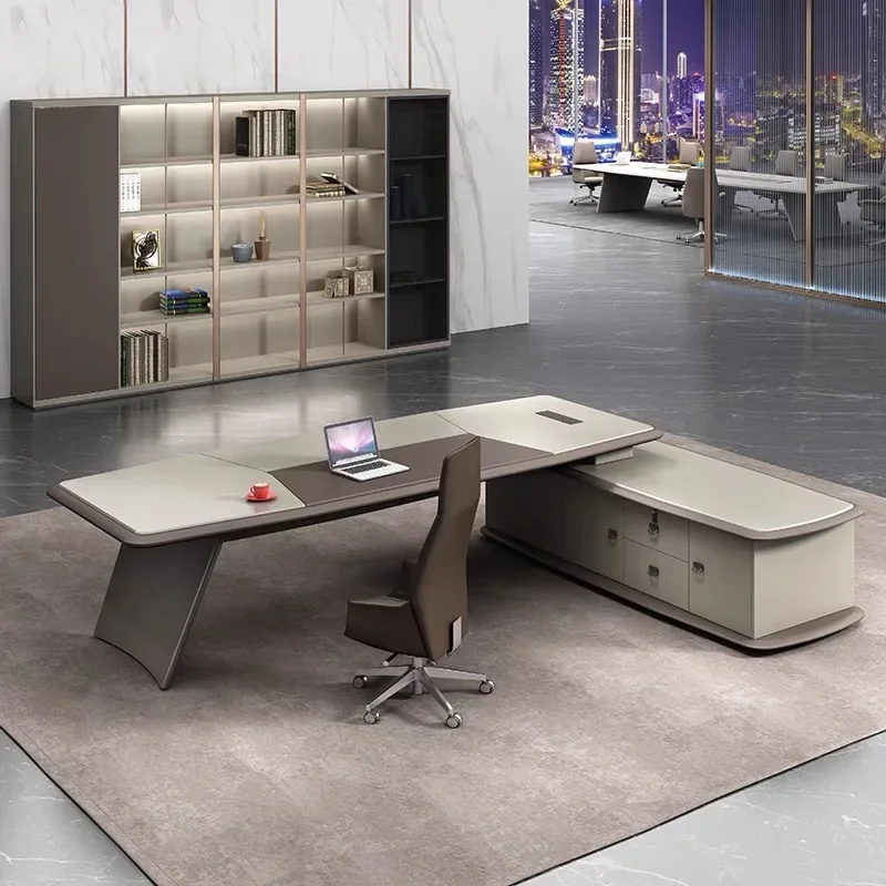 Classic MDF Office Desk Furniture Cheap Office Wooden Desk Competitive Price Furniture