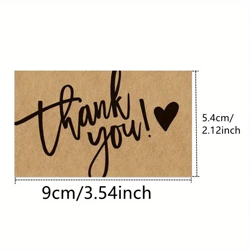 50 Corporate Thank You Cards to Express Gratitude to Customers, Including Gift Cards, And Retro Kraft Paper Cards for After view 3