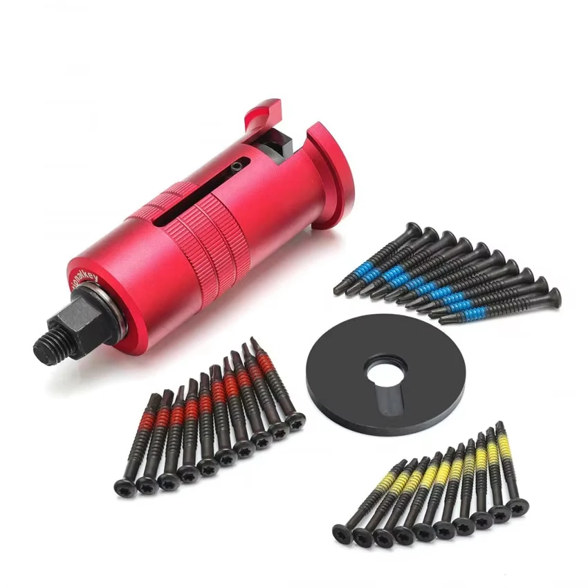 

Key Cylinder Lock Puller, Lock Claw Puller Group, Crank Broken for Disassembly, Replace Locksmith Tool with 4.2/4.8/5.5mm Screws