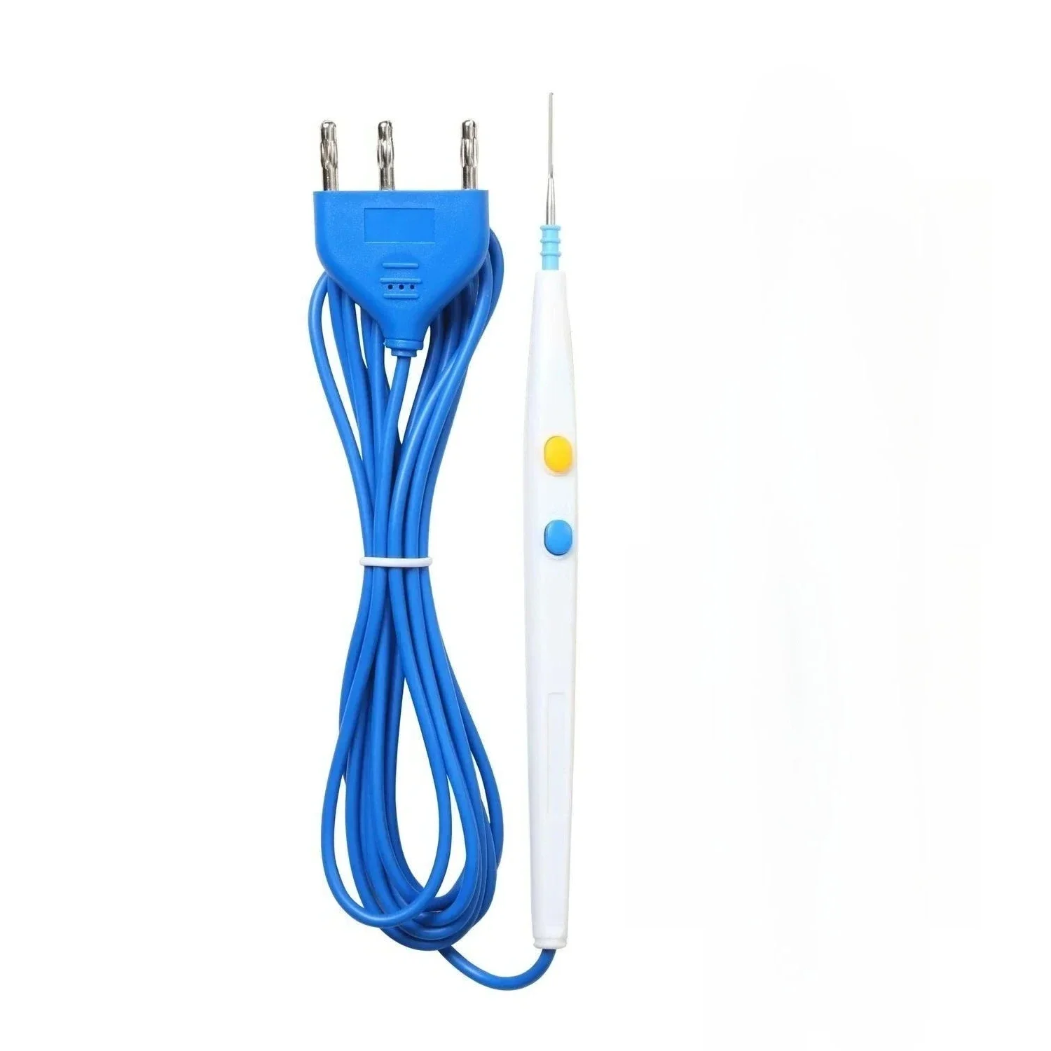 5-pcs  Disposable ESU Monopolar Electrocautery Pencil Electrosurgical Pen Hand Control 3 Prong Plug