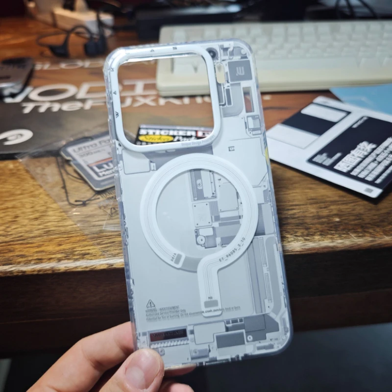 

Wakcas Magnetic Phone Case for Xiaomi 15 with Circuit Board Design Anti-Drop All-Inclusive Protective Cover Technological Sense