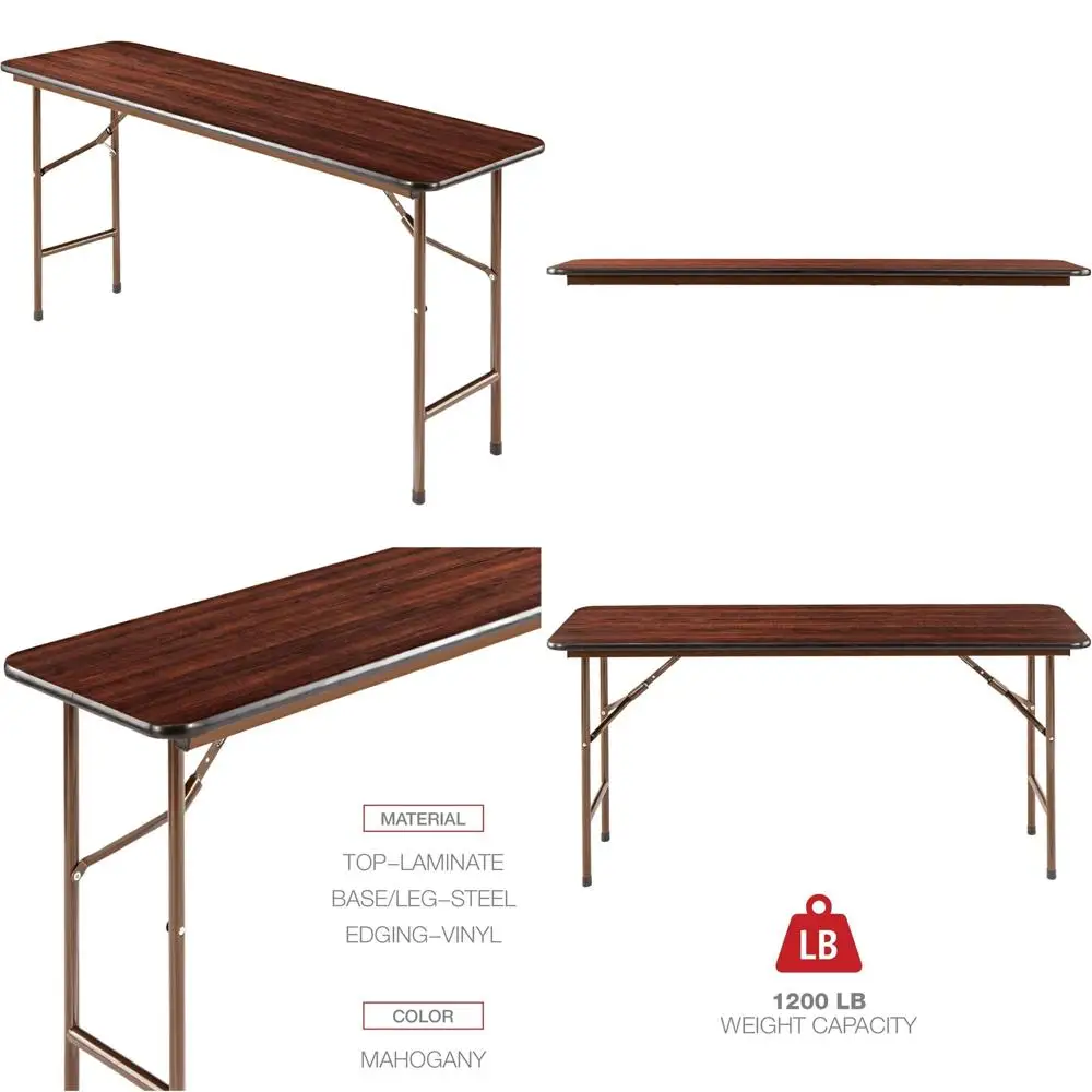 

Винтажный деревянный складной стол, 59,88 Ш x 17,75 Г x 29,13 В (дюймы)