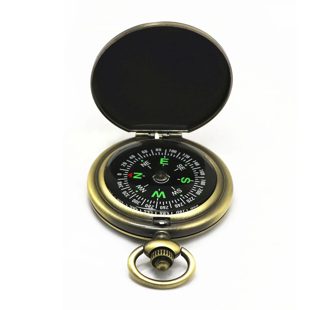 

Pocket Watch Compass Vintage Gift Camping Hiking Outdoor Adventure Survival Tourism Portable Compact Navigation Tool Retro Mini