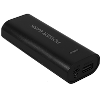 1 Pcs Black Disguised Power Bank Hidden Storage Box Money Fake Decor Compact Cash Container Secret Stash Gift Box Present