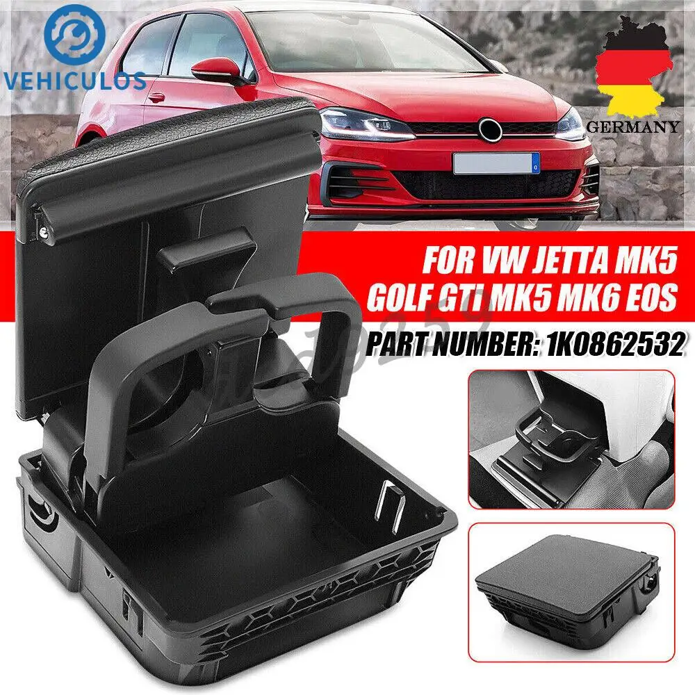 

Zentrale Armlehne Hinten Cup Holder 1K0862532 1K0862532F 9B9 for Jetta MK5 2005-2010 for Golf 5 2006-2011 for Golf MK6 2008-2013