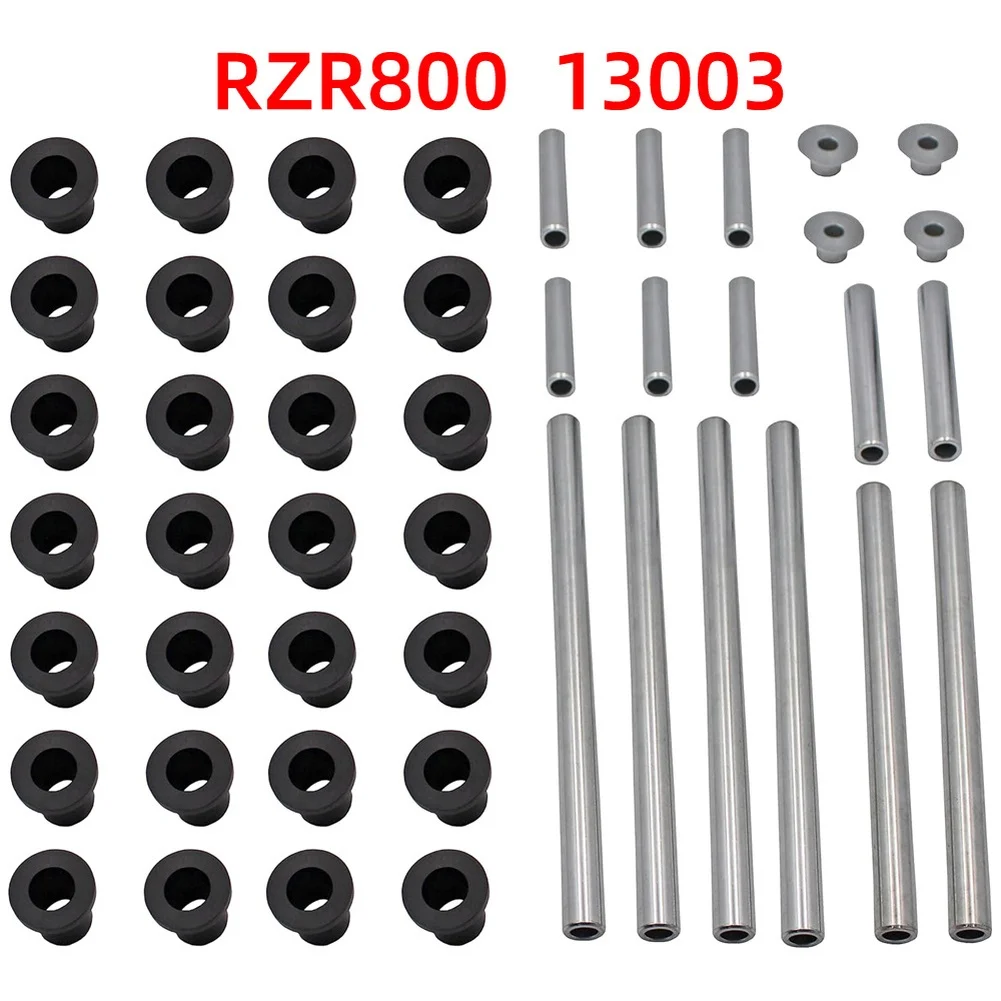 For HDPE A Arm Bushings and Steel Sleeves Kit for For POLARIS For RZR 800 2008-2014 Full Set 46 pcs for Front Rear Installation