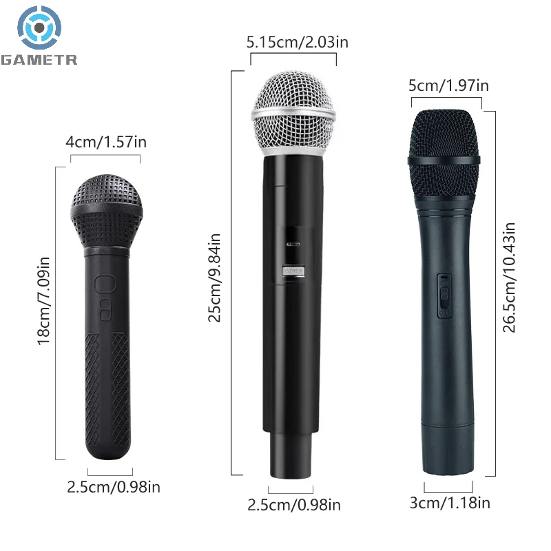 Children's Microphone Simulation Mic Model Media Interview Props Microphone Toys Educational For Kids Eloquence Performance Mic