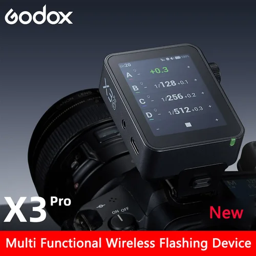 Godox X3 PRO C/N/S/F/O 2,4G disparador de Flash inalámbrico TTL HSS OLED transmisor de pantalla táctil para Sony Canon Nikon Fuji Olympu