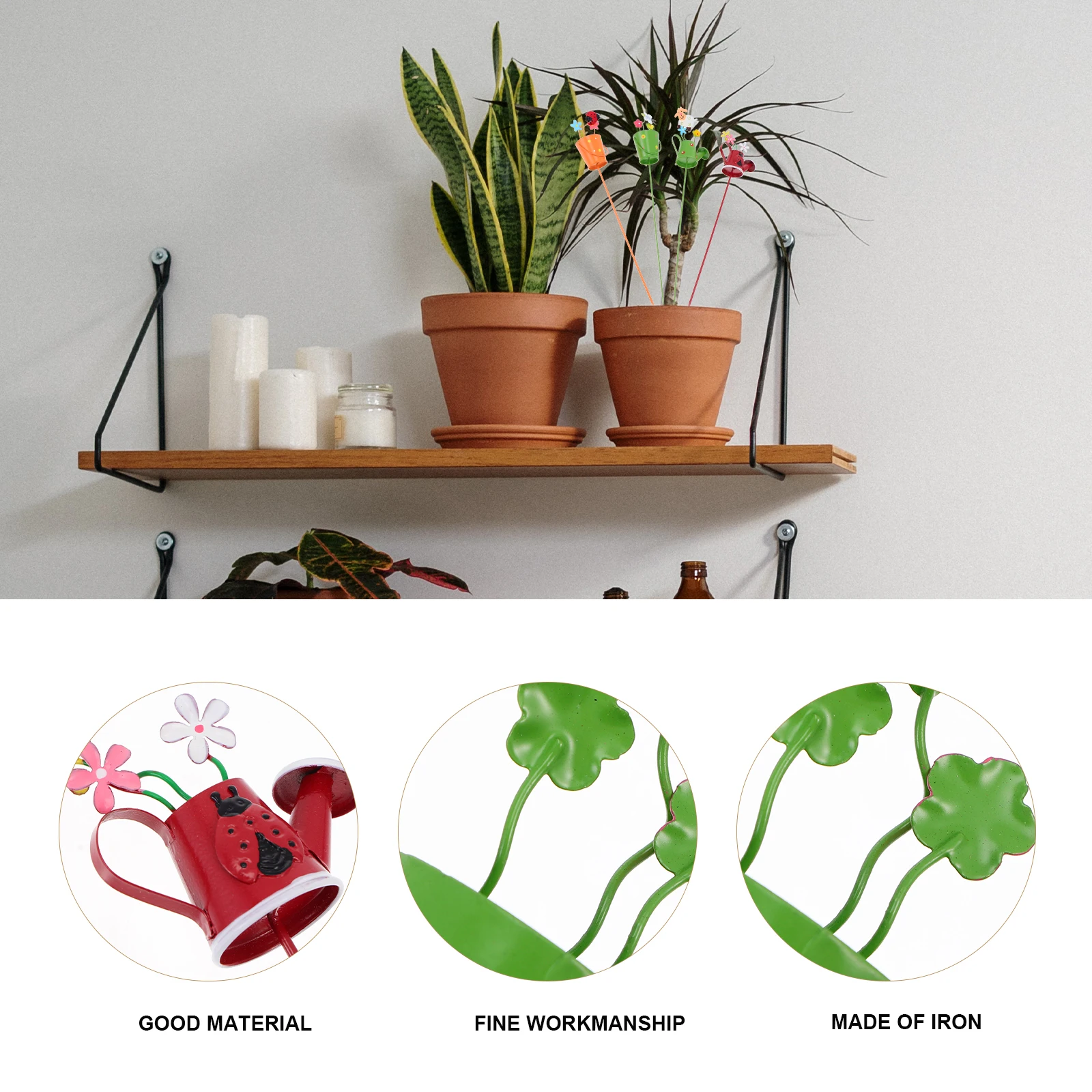 

4pcs Succulent Plant Decoration Plug- Creative Watering Pot Style Garden Accessories for Flowerpots Durable Outdoor of 4