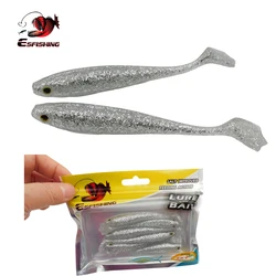 ESFISHING Soft Plastics Bait Smell Duck Fin Shad 85mm Leurre Souple Crankbait Pesca Artificial Fishing Lure swimbait