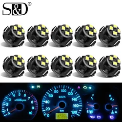 10pcs Canbus T4.2 Led Bulb 3SMD 2016 Car Interior Lights Dashboard Warming Instrument Lamp 12V White 6000K Red Yellow Green Blue