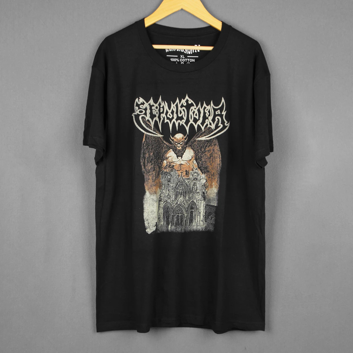 Sepultura T-Shirt Bestial Devastation Destruction Kreator Thrash Death Metal  Long Sleeves Washed Cotton Tee Shirt