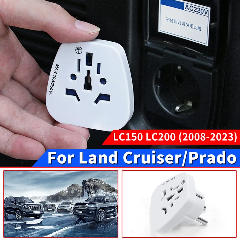 Dedicated for Toyota Land Cruiser Prado 200 150 2008-2021 2020 2019 2018 Trunk 12V to 220V Power Plug Converter Car Modification