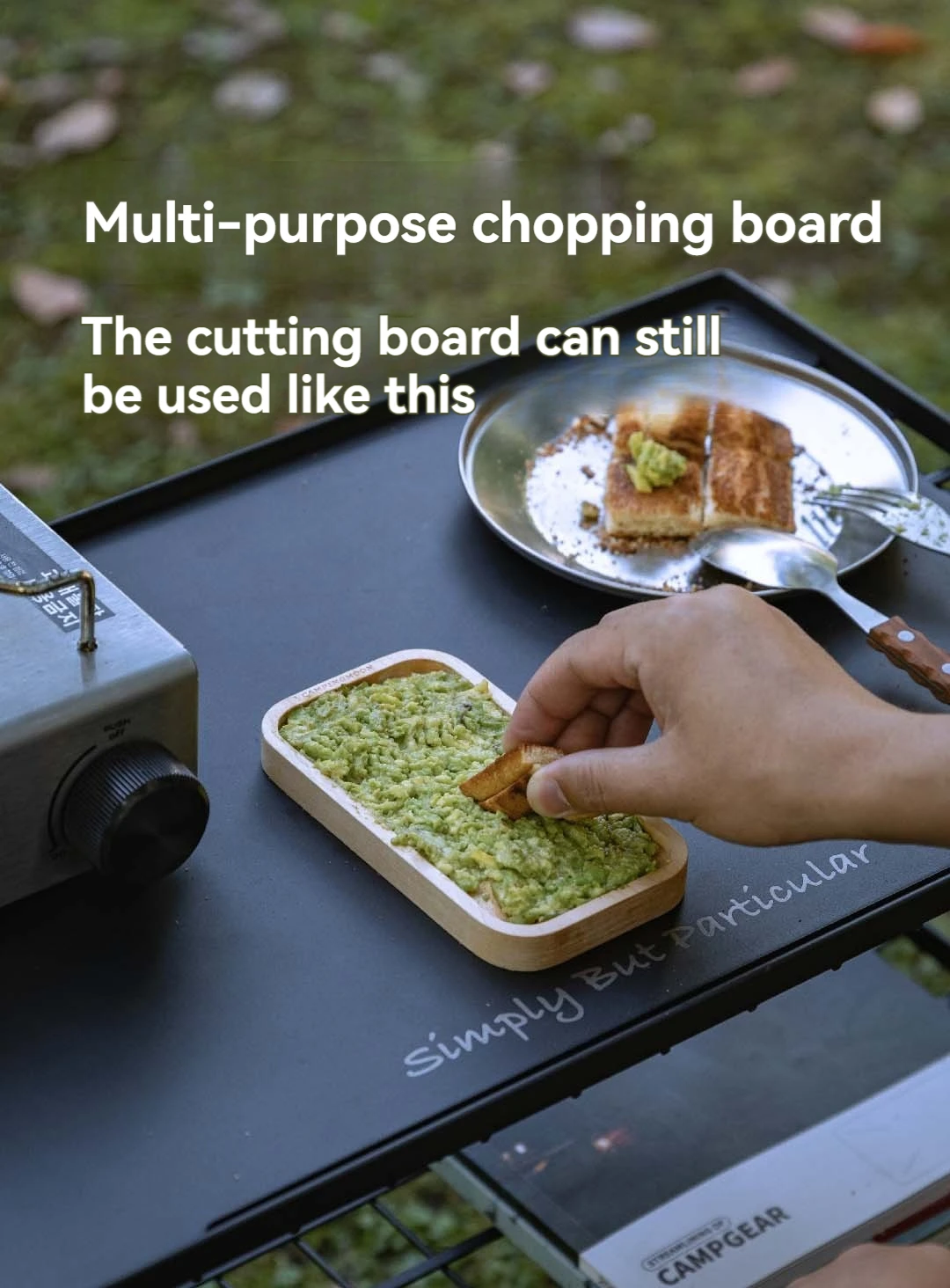 Bamboo Cutting Board - CAMPINGMOON YM-2013 Tagliere da picnic portatile