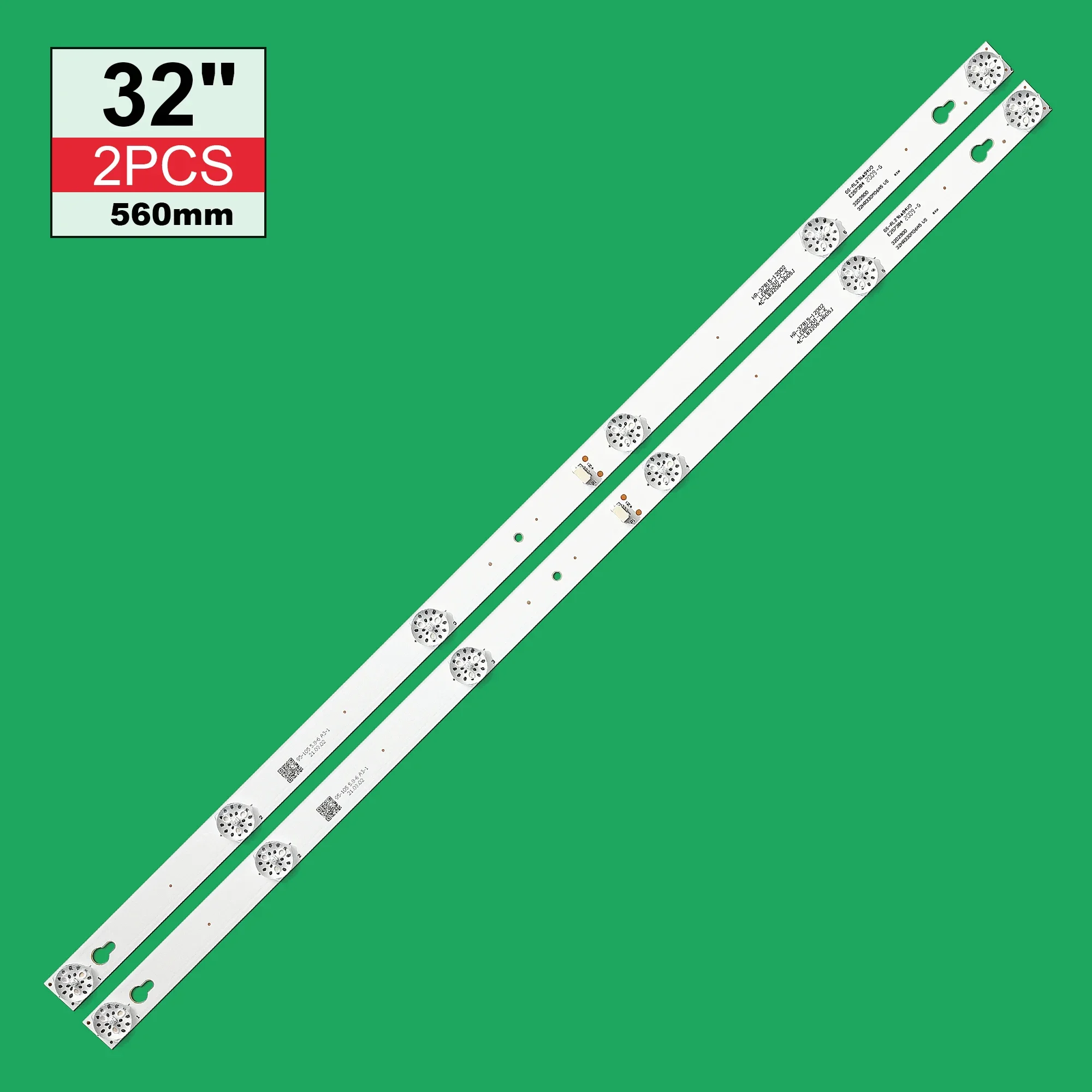 

2PCS LED Backlight strip 6 lamp for TCL 32"TV 32HB5426 LVW320CS0T 4C-LB3206-HR03J HR01J TOT_32D2900 32HR330M06A5 32HR330M06A8V1