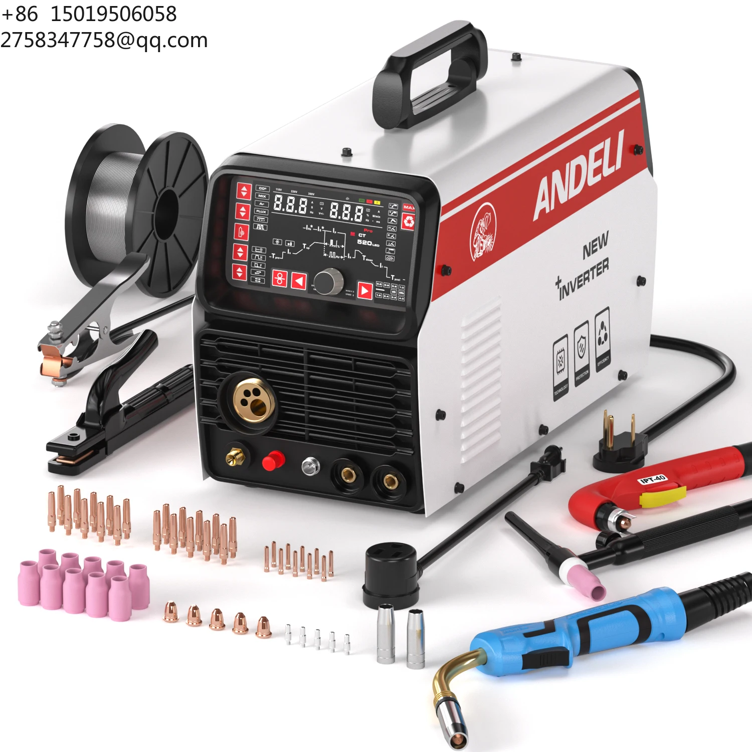 ANDELI  110V  220V LED MCT-520LED  5 in 1  Multi-Function Aluminum Welding  Machine
