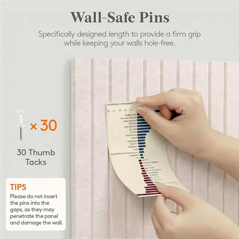 ABXD Felt Bulletin Board,Cork Board Alternative For Walls Total Size Message Board Pin Boardfor Decor,Home,Classroom