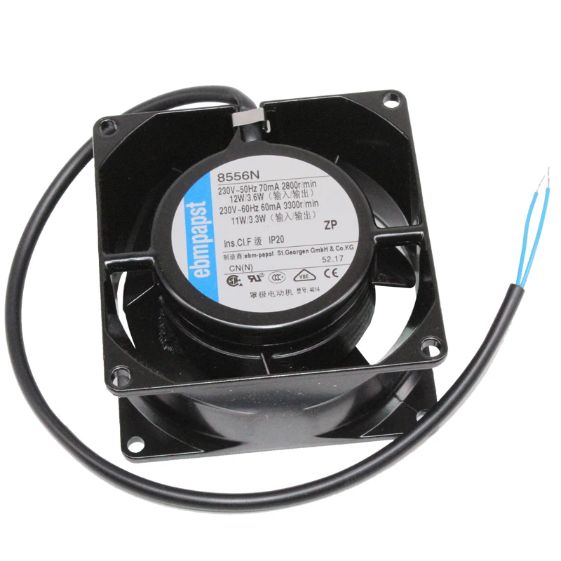 New and original 8556N 8cm 8038 80x80x38mm 220V-230V Durable high temperature all-metal cooling fan axial fan