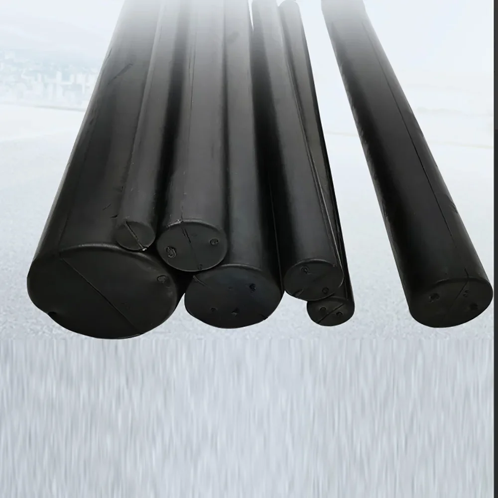 Dia 21,25,30,35,40mm Black Natural Rubber Bar Cylindrical Solid Round Rods Highly Elastic NBR Oil Resistant Bars Length 500mm