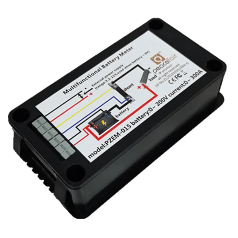 PZEM015 200V 300A Car Battery Tester Capacity Resistance SOC Indicator Electricity Voltage Current Watt Energy Kwh Amp Voltmeter