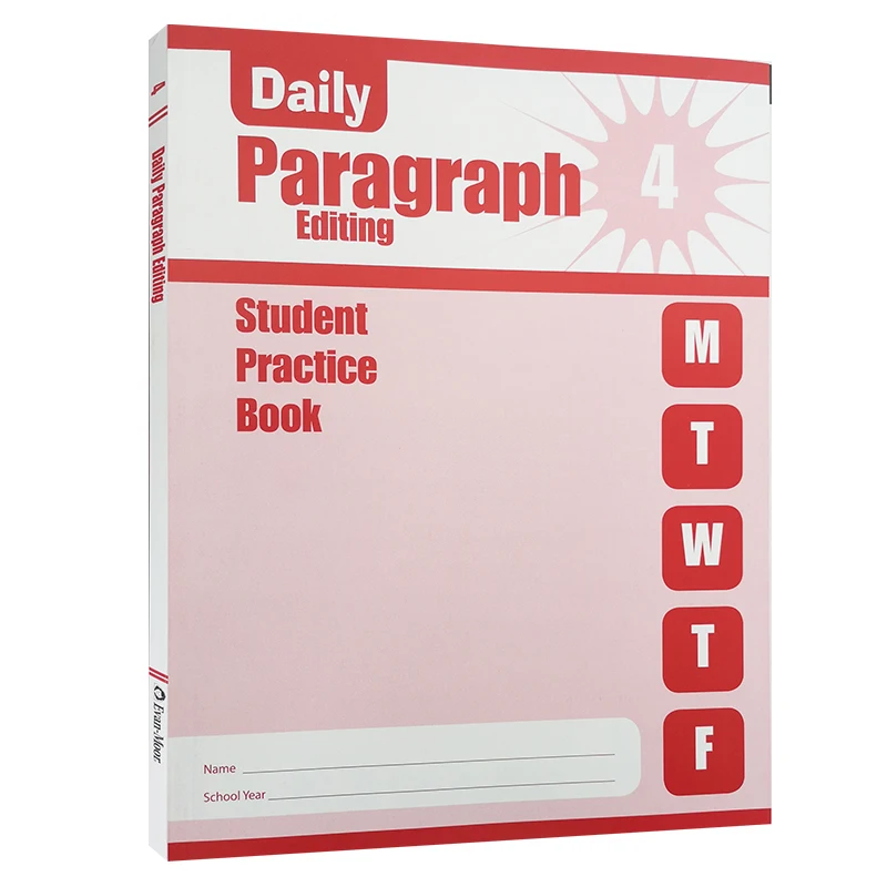 

Evan-Moor Daily Paragraph Editing, Grade 4 SE Workbook,aged 8 9 10 11, English book 9781609633448