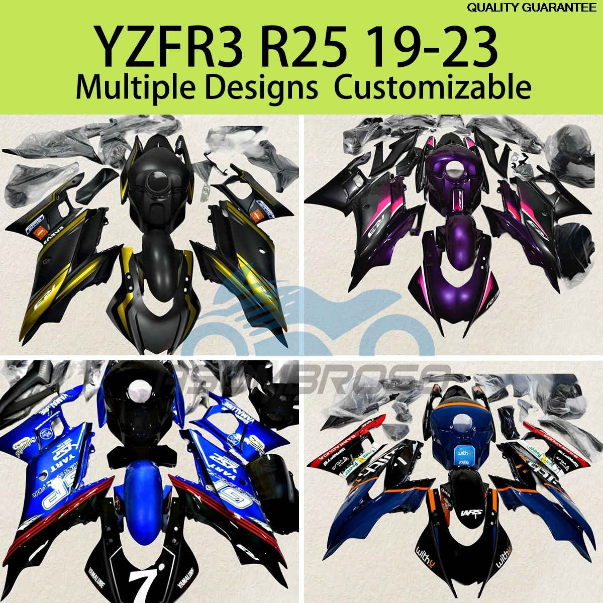 Suitable For YAMAHA YZFR3 R25 2019 2020 2021 2022 2023 Best Unique Fairing Kit YZF R3 19-23 Fairings Panel Set Fit