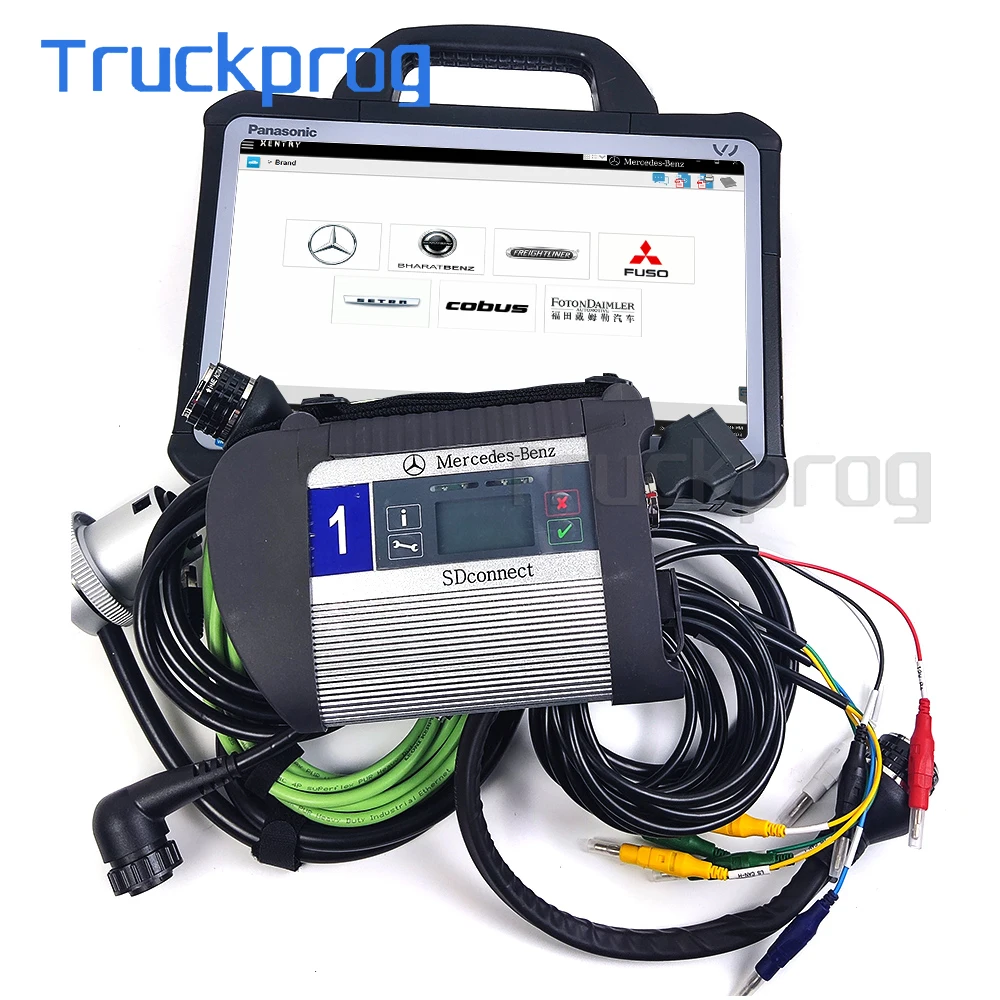 For Benz MB STAR C4 Multiplexer SD Connect Xentry DAS WIS EPC for Truck Car Bus Diagnostic Tool+CF D1 Portable Tablet