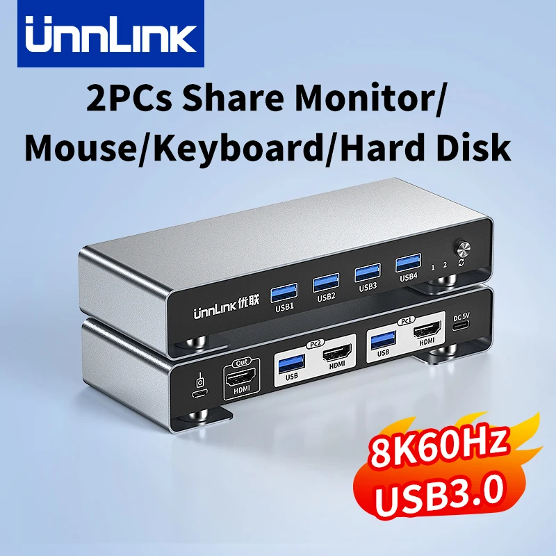 commutateur-kvm-hdmi-8k-60hz-unnlink-commutateur-kvm-usb-30-2-pc-partageant-1-moniteur-imprimante-clavier-souris-prise-en-charge-3d-hdr