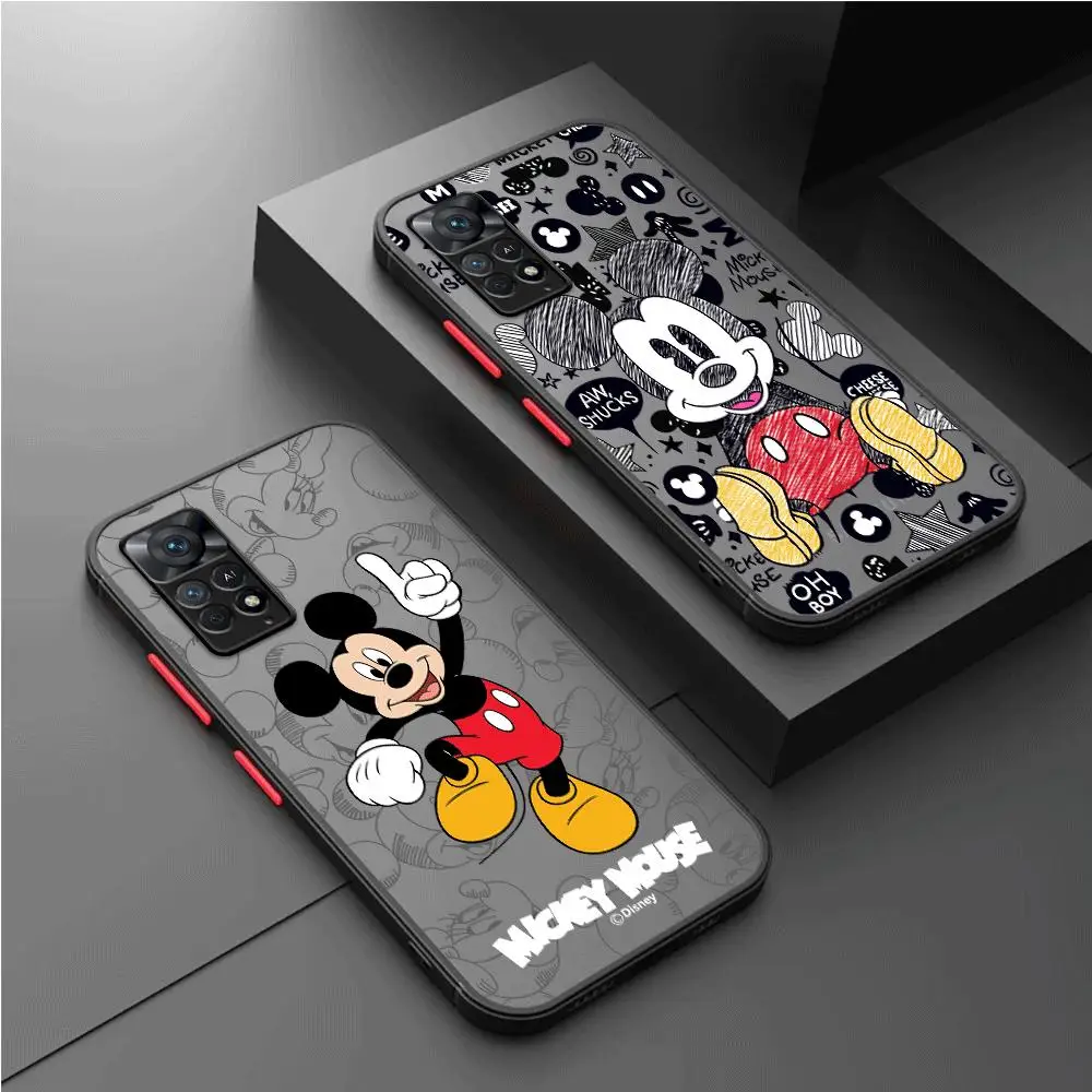 Mickey Phone Case for Xiaomi Redmi Note 12 Pro 5G 9 10 11 Pro Plus 5G 12S 12Pro Plus 8T 7 9S 12 4G 8 Pro Cover