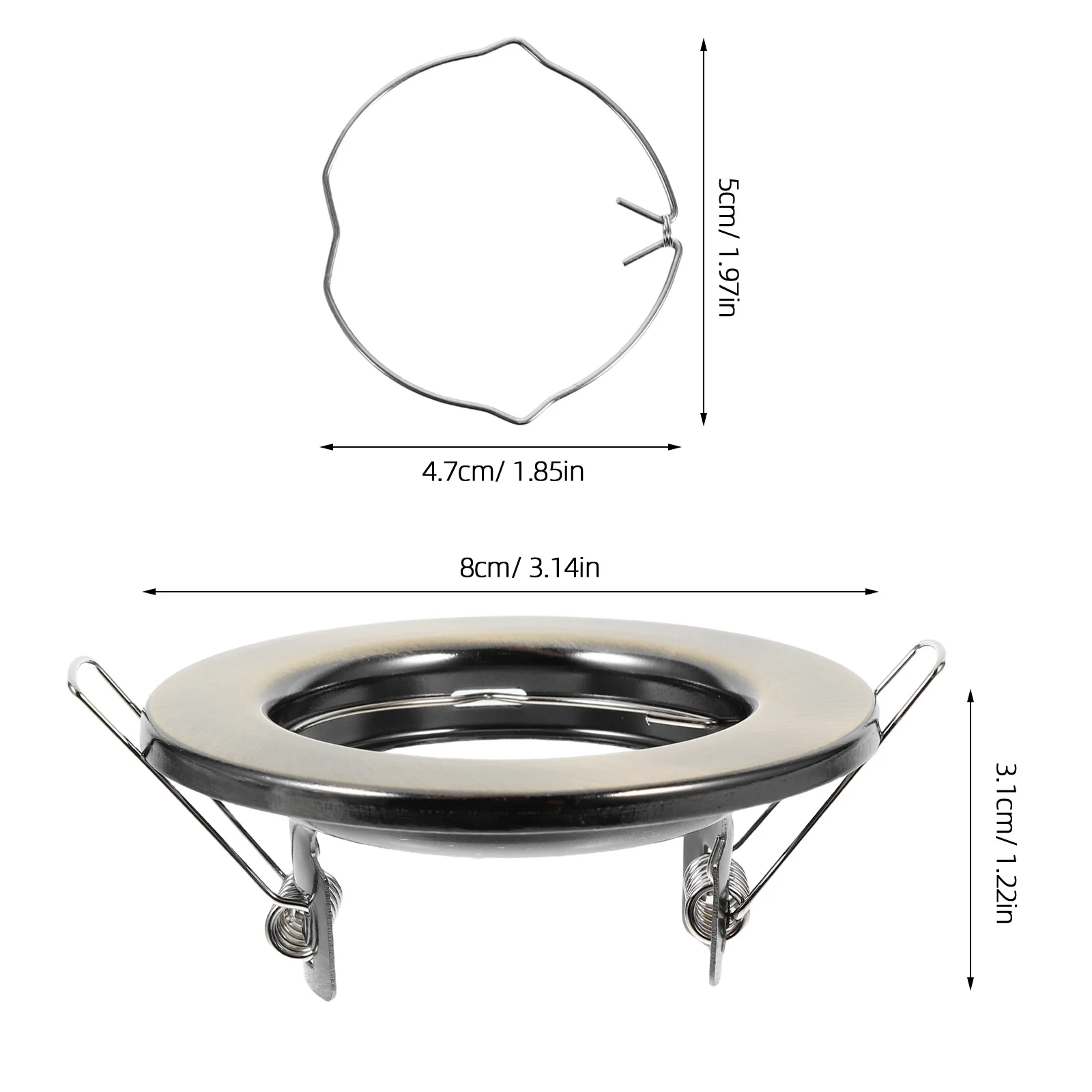 3 قطعة إطار تركيب المصابيح السقف ل Mr16 Gu10 المعادن راحة الإضاءة تقليم الأضواء حامل دائم الحديد بناء سهلة