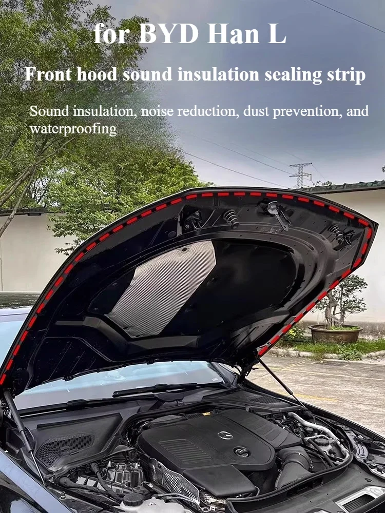 ONEY For BYD Han L DMI front hood sound insulation sealing strip EV specific noise reduction Interior Products Exterior Accessor