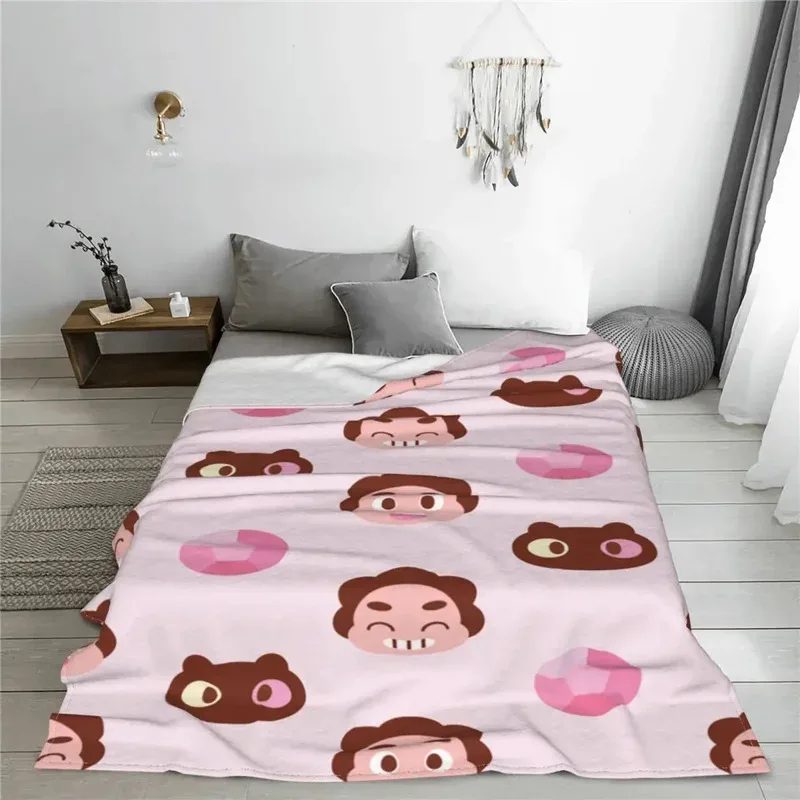 

EWV33Steven Universe Cartoon Blankets Sofa Cover Flannel Summer Anime Lightweight Thin Throw Blankets for Bed Outdoor BedsprJj3^