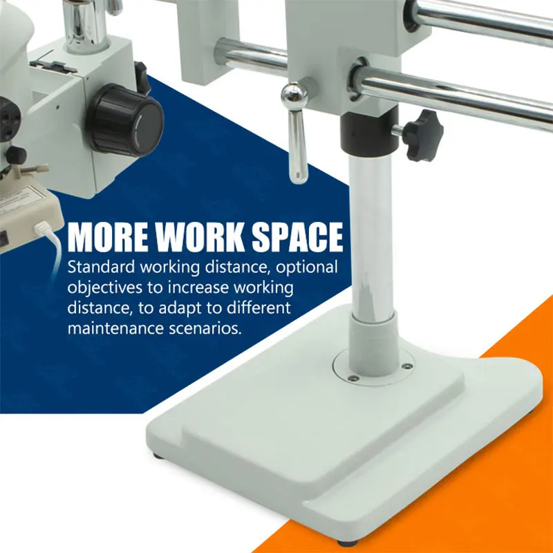 7X-50X Boom Stand Magnifying Detection Tools Trinocular Binoculaire Microscope for Phone Repairing