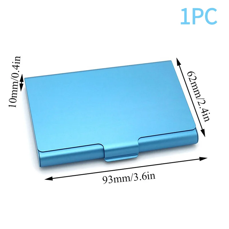 1PC Creative Business Card Case Aluminum Alloy Card Holder Metal Box Cover Credit Men Business Card Holder Card Metal Wallet.
