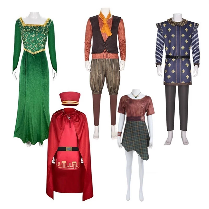 

Monster Rumpelstiltskin Shrek Cosplay King Dwarf Fancy Uniform Prince Charming Animation Coser Halloween Carnival Party Costume