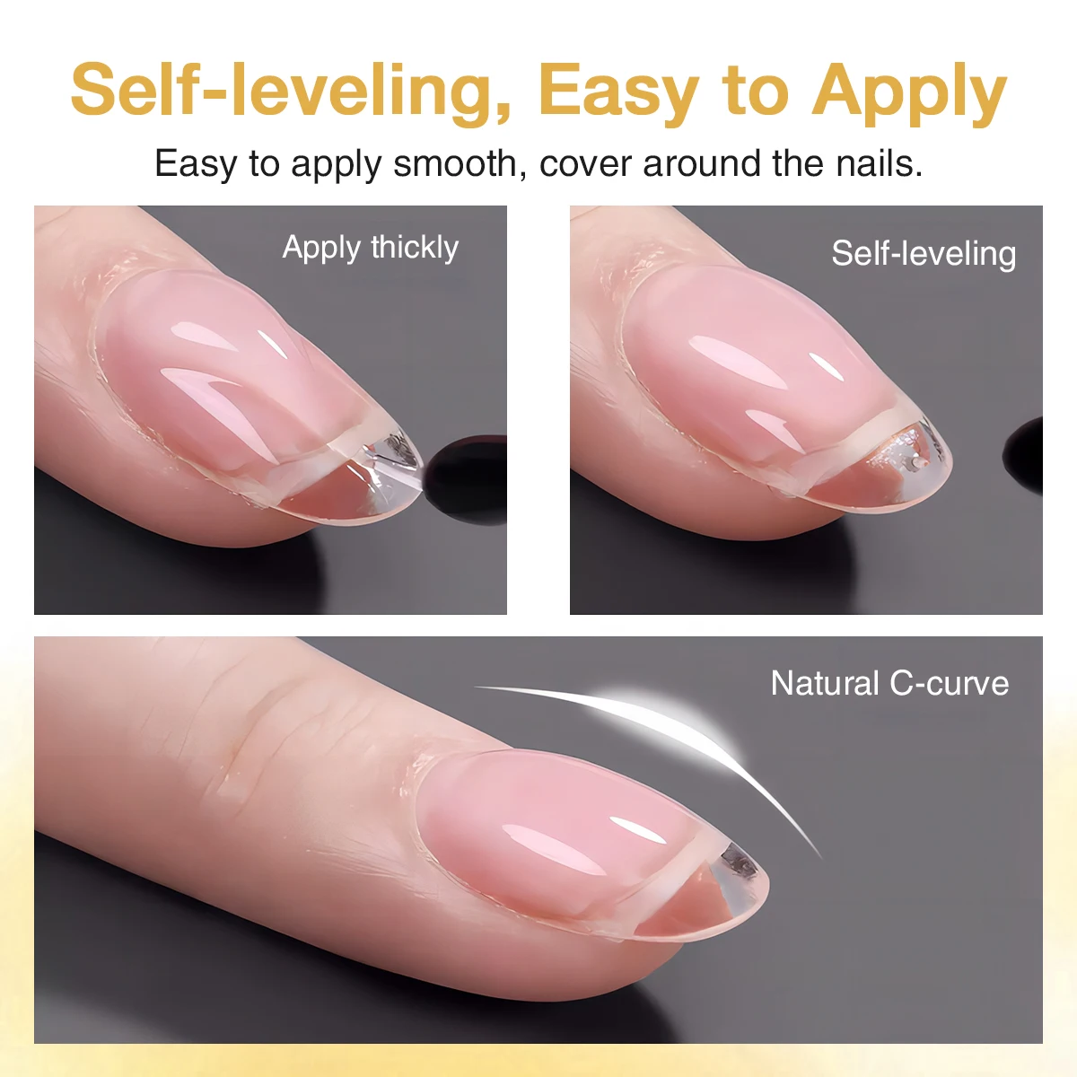 Aibevoow 15ml Five-in-One Transparent Extension Glue/Construction Glue Bottom Glue Sealing Layer Three-Pack Box