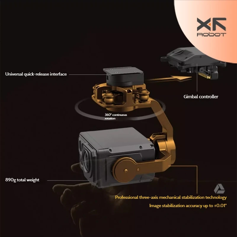 Flying First Z-8rc Photoelektrischer Pod Laser Nachtsicht Rangierende Luftaufnahmen Yuntai Pod Uav HD-Kamera