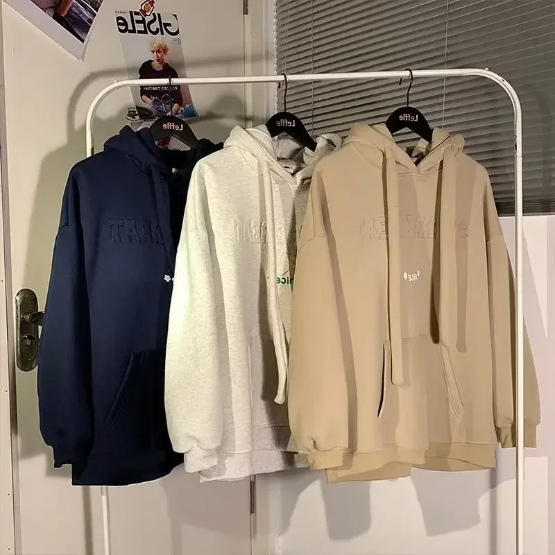 

Autumn Winter Y2k Women Clothing Korean Fashion Baggy Pullover Sweatshirt Streetwear Chic Long Sleeves Couple Hoodie 후드티